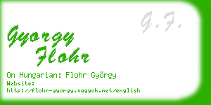 gyorgy flohr business card